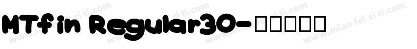 MTfin Regular30字体转换